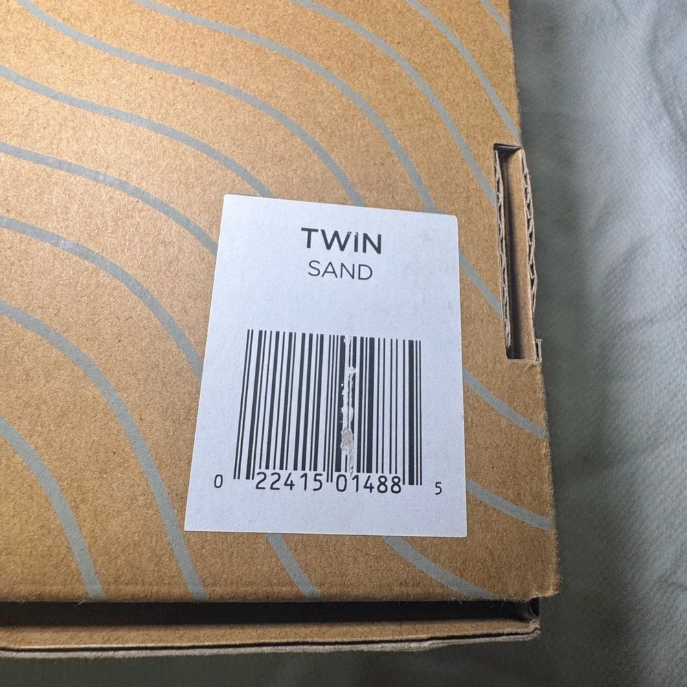 Tempur-Pedic Rayon from Bamboo Sheet Set Twin 3-Piece Sand Tan Bedding NEW